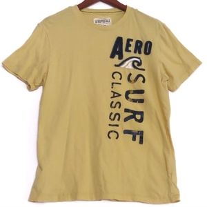 Aeropostale Tee Shirt Size Medium Yellow White